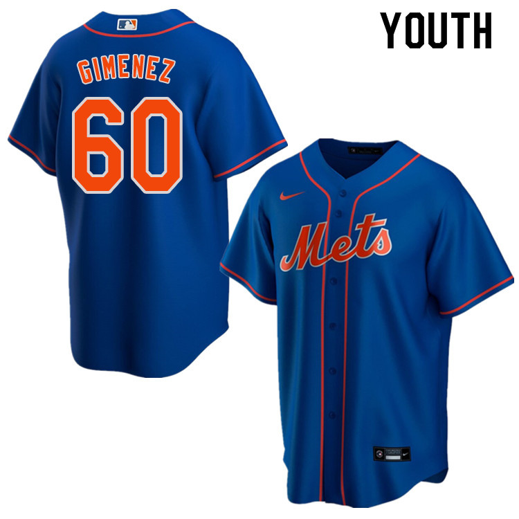 Nike Youth #60 Andres Gimenez New York Mets Baseball Jerseys Sale-Blue